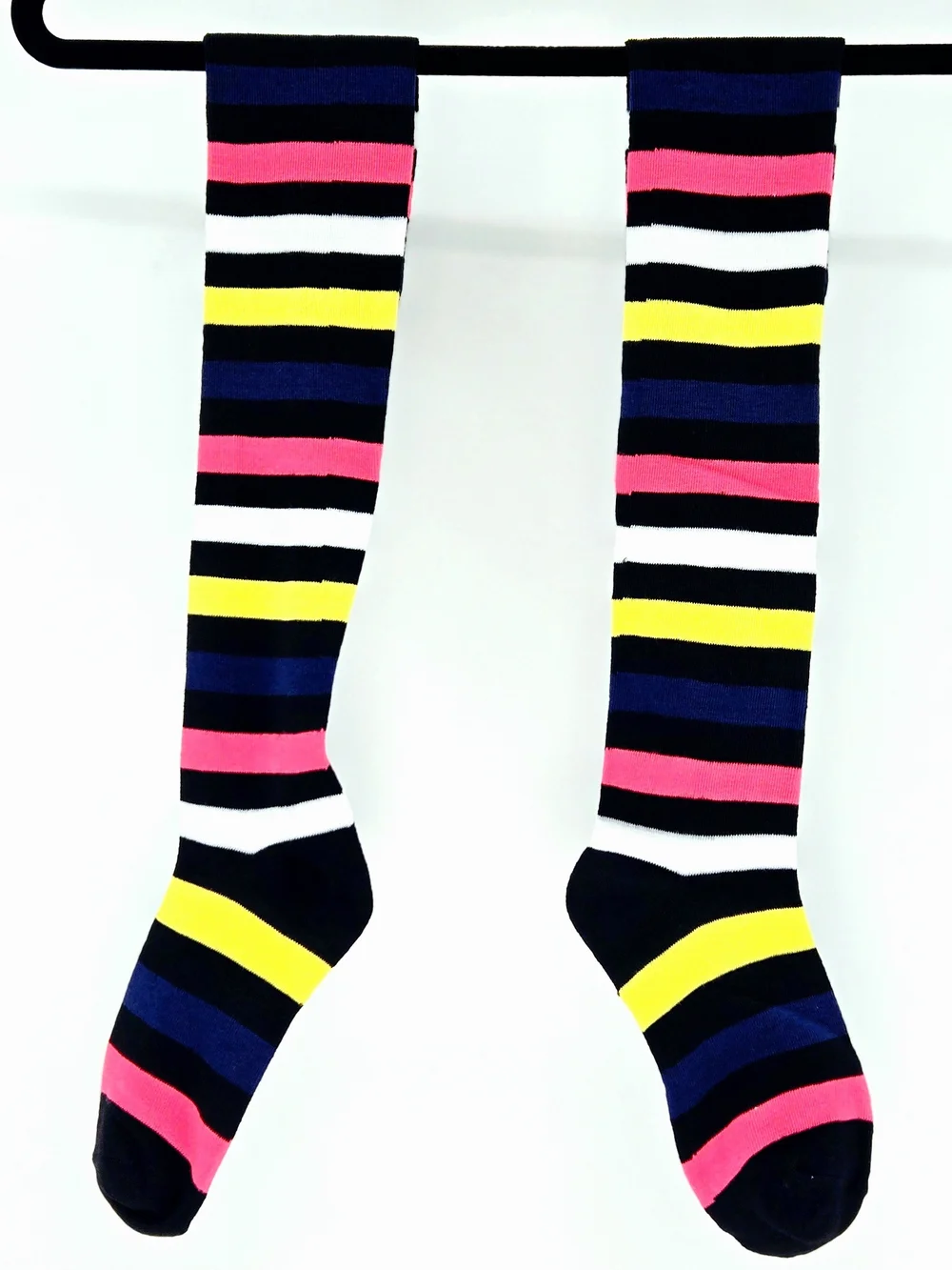 NEW! 🌈🧦Rainbow Striped HIGH SOCKS PRIDE & SOLIDARITY CUTE BOLD UNISEX FUN OS